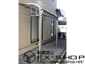 のテラス屋根 ヴェクターテラス R型 3000 テラスタイプ 単体 積雪〜100cm対応＋ヴェクターテラス R型 3000 テラスタイプ 単体 積雪〜100cm対応 施工例