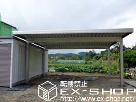 のカーポート ジーポートneo 2台用 Aタイプ 角柱仕様 積雪〜100cm対応 施工例