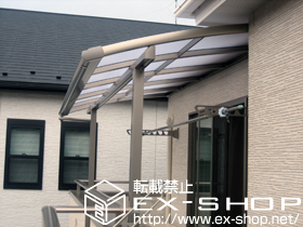 のバルコニー・ベランダ屋根 パワーアルファ L型 屋根タイプ 積雪〜30?対応 施工例