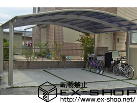 のカーポート レイナツインポート 積雪〜20cm対応＋収納式物干しセット2型 施工例