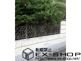 のフェンス・柵 フェスタE型フェンス フリーポールタイプ 施工例