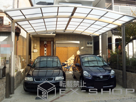 のカーポート カーブポートシグマIII ワイド 積雪〜30cm対応 施工例