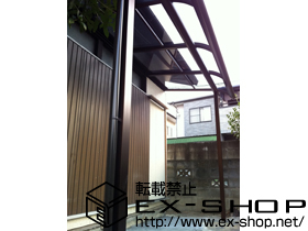 のテラス屋根 プレシオステラス R型 テラスタイプ 単体 積雪〜20cm対応 施工例