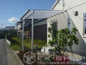 のテラス屋根 ライザーテラスII F型 テラスタイプ 単体 積雪〜20cm対応 施工例