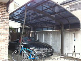 のカーポート テールポートシグマIII 積雪〜30cm対応+着脱式サポート(補助柱) 2本入 施工例