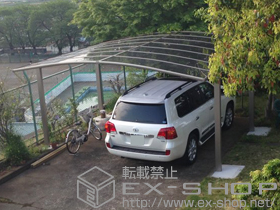 のカーポート カーブポートシグマIII ワイド 積雪〜20cm対応 施工例