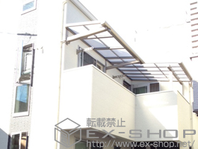 のバルコニー・ベランダ屋根 パワーアルファ F型 ルーフタイプ 単体 積雪〜30cm対応 施工例