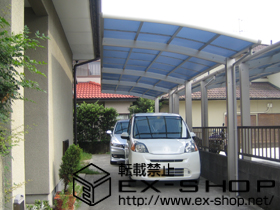 のカーポート レイナポート 縦連棟 積雪〜20cm対応＋屋根ふき材補強部品セット 施工例