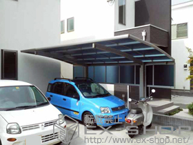 のカーポート レイナポート 積雪〜20cm対応+レイナポート サイドパネル 51-08 施工例