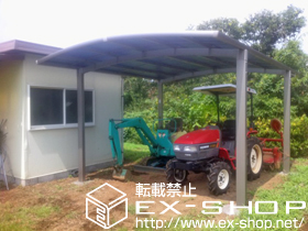 のカーポート カーブポートシグマIII ワイド 積雪〜20cm対応 施工例