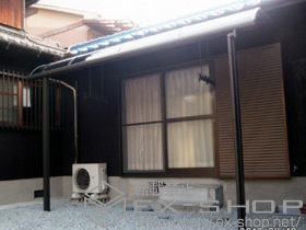 のテラス屋根 ライザーテラスII R型 テラスタイプ 単体　積雪〜20cm対応 施工例