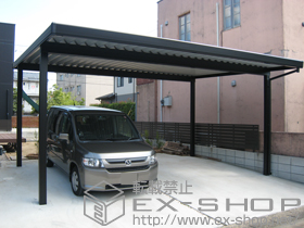 のカーポート テリオスポートIII 900 2台用 4本柱 積雪〜30cm対応 施工例