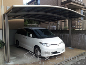 のカーポート カーブポートシグマIII ワイド 積雪〜20cm対応 施工例