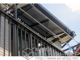 のバルコニー・ベランダ屋根 ライザーテラスII F型 ルーフタイプ 単体 施工例