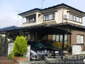 のカーポート レイナポート M合掌 積雪〜20cm対応 施工例