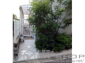 のテラス屋根 ライザーテラスII F型 テラスタイプ 連棟 積雪〜20ｃｍ対応＋ライザーテラスII 前面スクリーン1段 施工例