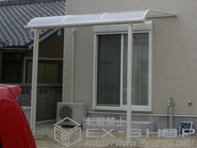 のバルコニー・ベランダ屋根 ライザーテラスII F型 屋根タイプ 連棟 積雪〜20cm対応 施工例