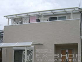 のテラス屋根 ライザーテラスII R型 テラスタイプ 単体 積雪〜20cm対応 施工例