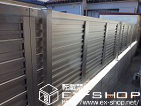 のフェンス・柵 エクスラインフェンス7型 自由柱仕様 施工例