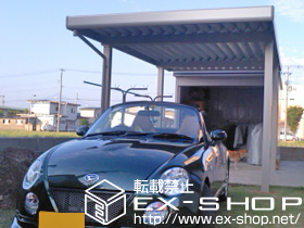 のカーポート ジーポートneo 積雪100cmＡタイプ 4本柱 施工例