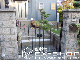 の門扉 トラディシオン門扉4型 両開き 施工例