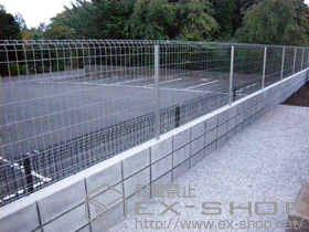 のフェンス・柵 イーネットフェンス1F型 自由柱タイプ 施工例