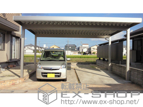 のカーポート レオンポートneo 2台用 積雪〜50cm対応 施工例