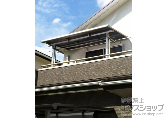 のバルコニー・ベランダ屋根 ライザーテラスII F型 屋根タイプ 単体 積雪〜20cm対応 施工例