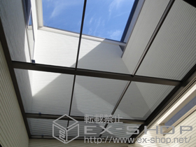 のテラス屋根 ライザーテラスII F型 テラスタイプ 両袖納まり 単体 積雪〜20cm対応 施工例