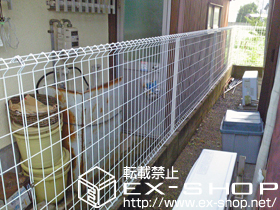 のフェンス・柵 イーネットフェンス 1F型 自由柱タイプ 施工例