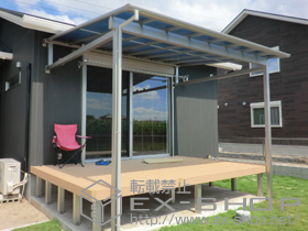 のテラス屋根 ヴェクター F型 テラスタイプ 単体 積雪〜20cm対応 施工例