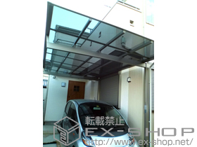 のカーポート マイリッシュ 前上がり 積雪〜20cm対応 ＜通常勾配＞+延長梁 2本 施工例