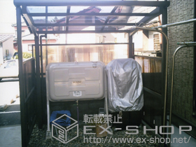 のカーポート カーブパークシグマIII 波板3面囲いH12 積雪〜20cm対応 施工例