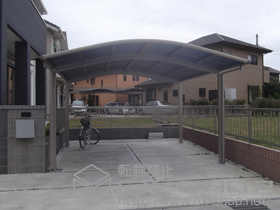 のカーポート レイナツインポート 積雪〜20? 施工例