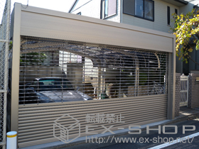 のガレージシャッター ワイドシャッター Fタイプ コンビ【特注】 施工例