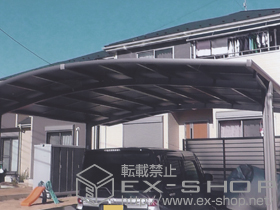 のカーポート カーブポートシグマIII ワイド 積雪〜30cm対応 施工例