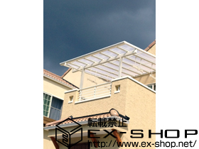 のテラス屋根 パワーアルファ F型 テラスタイプ 単体 積雪〜30cm対応 施工例