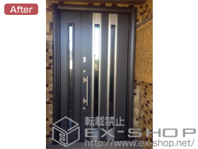 の玄関ドア リシェント 300型 親子タイプ 簡易タッチキーシステム 施工例