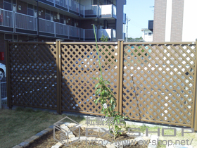 のフェンス・柵 ステイウッドフェンスM2型 施工例