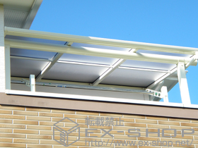 のバルコニー・ベランダ屋根 ヴェクターテラス F型 屋根タイプ 単体 積雪〜20cm対応 施工例