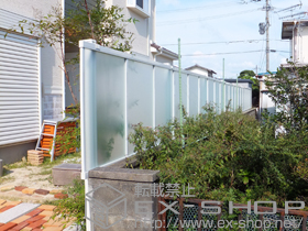 のフェンス・柵 シャレオRP型フェンス 多段柱タイプ 施工例