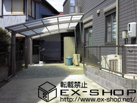 のカーポート カーブポートシグマIII 延長 積雪〜20cm対応＋着脱式サポート 標準　2本 施工例