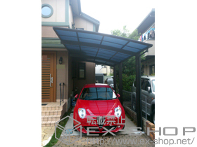 のカーポート レイナポート 延長 積雪〜20cm対応＋柱カバー（小） 施工例