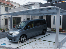 のカーポート エフルージュ ツイン 積雪〜20cm対応 施工例