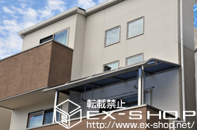 のバルコニー・ベランダ屋根 ヴェクターテラス R型 屋根タイプ 単体 積雪〜20cm対応＋吊り下げ式物干し 標準 2本入 施工例