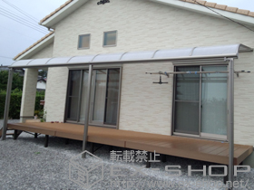 のテラス屋根 ライザーテラスII R型 テラス屋根 積雪〜20?対応 施工例