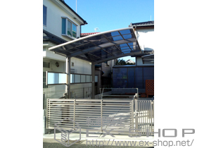 のカーポート カーブポートシグマIII 積雪〜30cm対応+サイドパネル 施工例