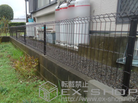 のフェンス・柵 イーネットフェンス1F型 自由柱タイプ 施工例