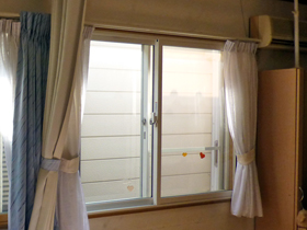 の二重窓（内窓） インプラス ダストバリア仕様 引違い窓 2枚建 施工例