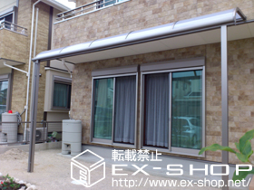 のテラス屋根 ライザーテラスII R型 テラスタイプ 単体 積雪〜20cm対応 施工例